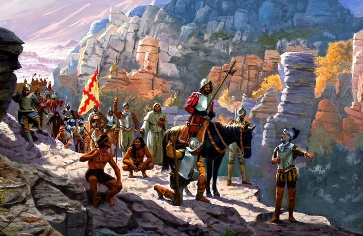 Поход Коронадо, Сибола, индейские войны, конкистадоры, история и завоевание Северной Америки. 