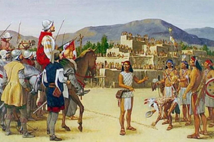Конкистадоры Коронадо у стен Сиболы, легенда о Семи Золотых Городах