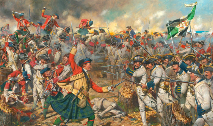 Битва при форте Карильён, 1758, Black Watch - 42 пехотный полк, сражение при Тикондероге