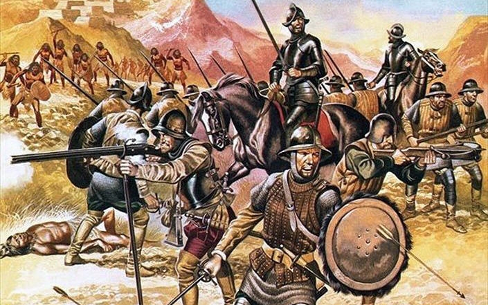 Конкистадоры, поход Коронадо, война с тигексами, индейские войны 