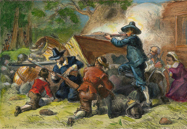 Войны с индейцами, война Короля Филиппа 1675-1676, Мушкеты и томагавки