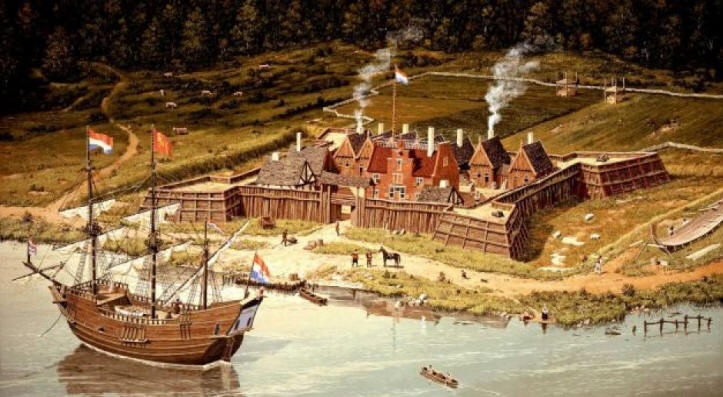 Форт Оранж на Гудзоне, голландские колонии в Америке, голландцы и индейцы