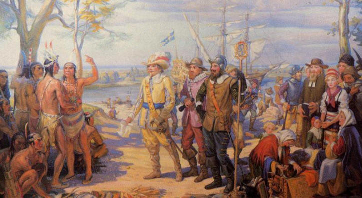 Новая Швеция, шведские колонии в Америке, форт Кристина, война фортов